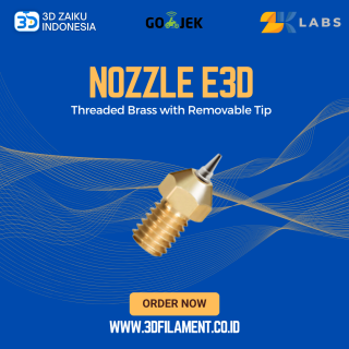 ZKLabs 3D Printer Nozzle E3D Threaded Brass with Removable Tip